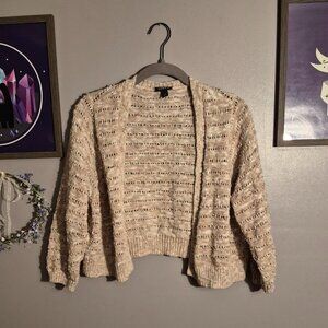 Tan Cropped Cardigan